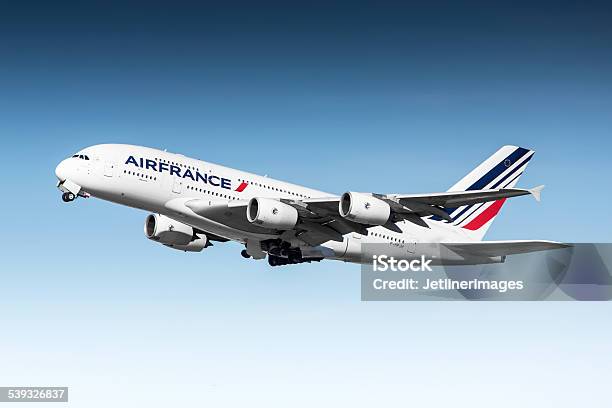 Air France Airbus A380 Stock Photo - Download Image Now - Air France, Airplane, Airbus