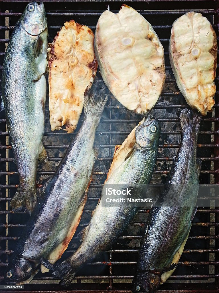 Grilled fish Delicious grilled fish 2015 Stock Photo