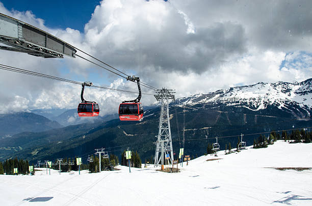 Peak 2 Peak Gondola Whistler stock photo