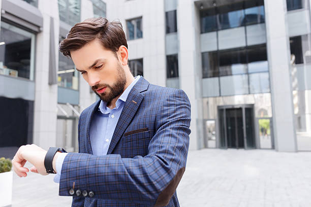 istock Cheerful man has a business meeting 539327424