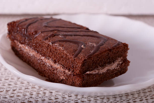 istock the cake lays on a white plate 539327890