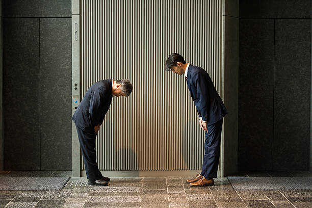 istock Traditional Japanese business greeting 539329866