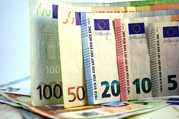 istock Different Close up EURO Bank note and currency 539331294