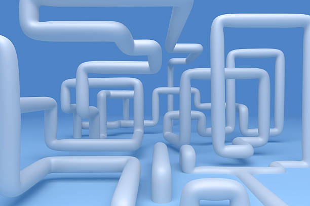 istock 3D abstract  illustration of pipelines 539331792