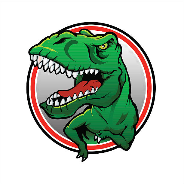 ilustraciones, imágenes clip art, dibujos animados e iconos de stock de dibujo vectorial tyranosaurus rex - tyrannosaur