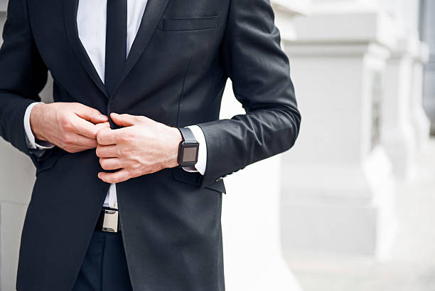 istock Pleasant business man holding his jacket 539334498