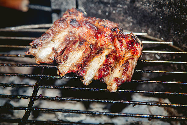 istock cook meat on the grill, barbecue, kebab 539334866