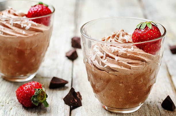 istock chocolate mousse with strawberries and coconut 539336976