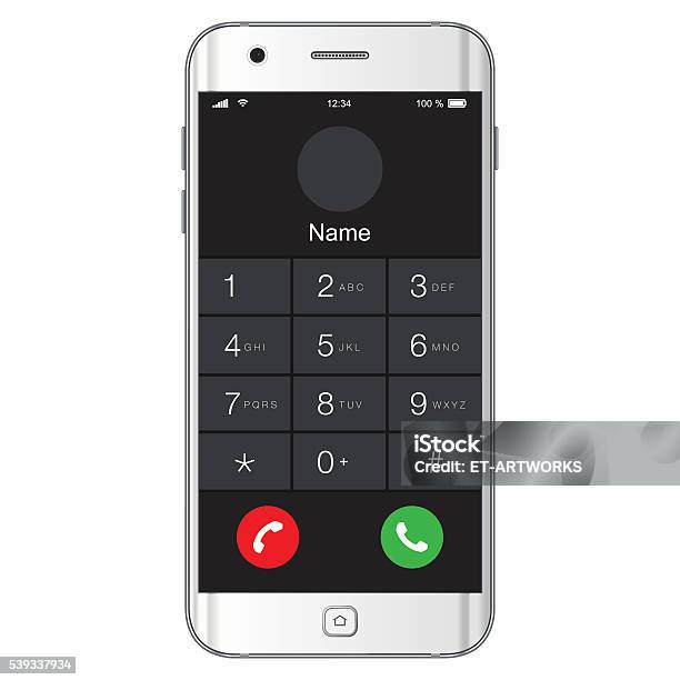 Computer/phone Unmber Vector Mobile Phone Numbers Stock Illustration - Download Image Now ...