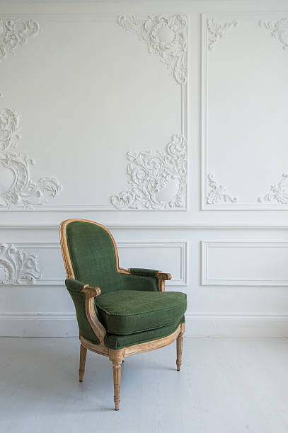 istock elegant green armchair in luxury clean bright white interior 539338894