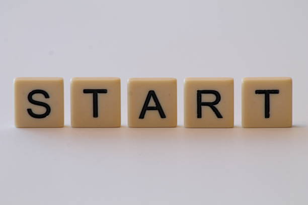 istock Plastic letter tiles spell out words 539341294
