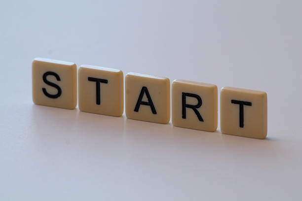 istock Plastic letter tiles spell out words 539341948