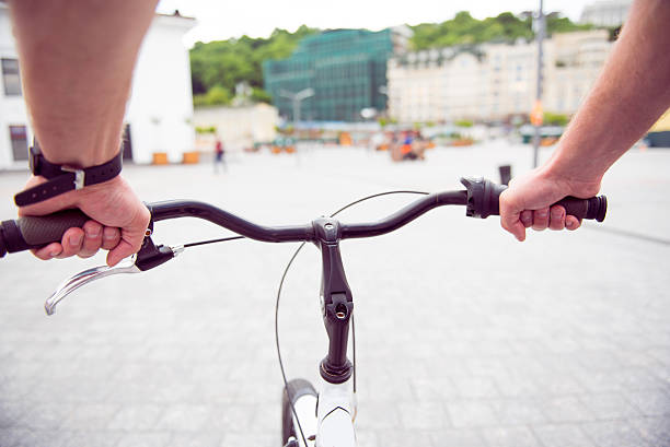 istock Man riding in the city 539346112