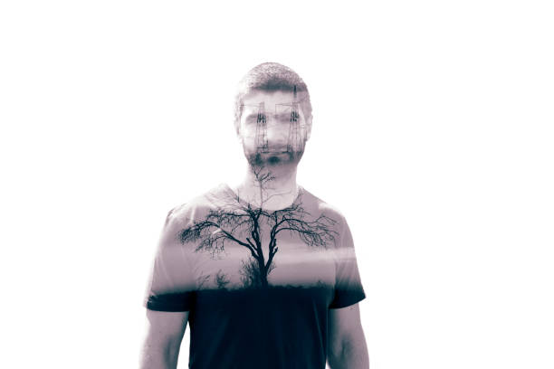 istock Double exposure portrait, people and nature 539347028