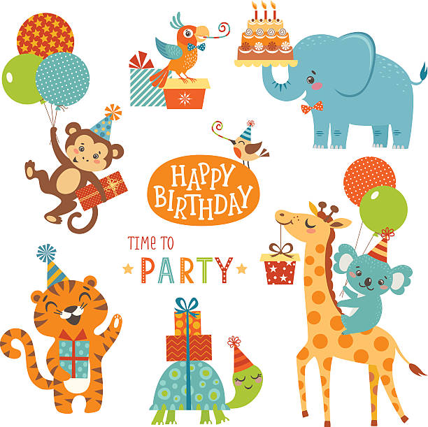 Happy Birthday Animals Stock Illustration - Download Image Now - Birthday, Animal, Party - Social Event - iStock Happy Birthday Animals Stock Illustration - Download Image Now - Birthday, Animal, Party - Social Event - iStock