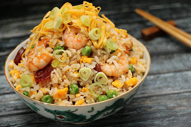 istock Chinese Fried Rice on Vintage China 539350022