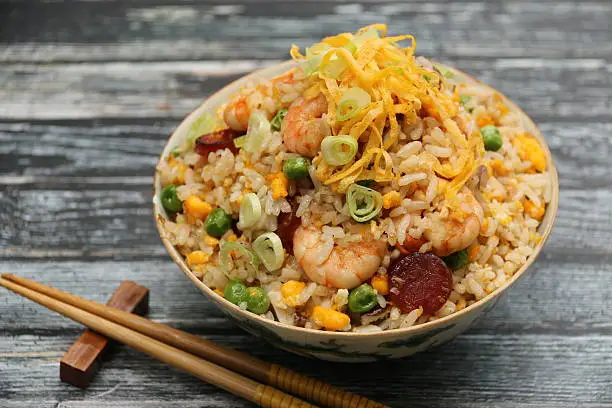 Photo of Chinese Fried Rice on Vintage China