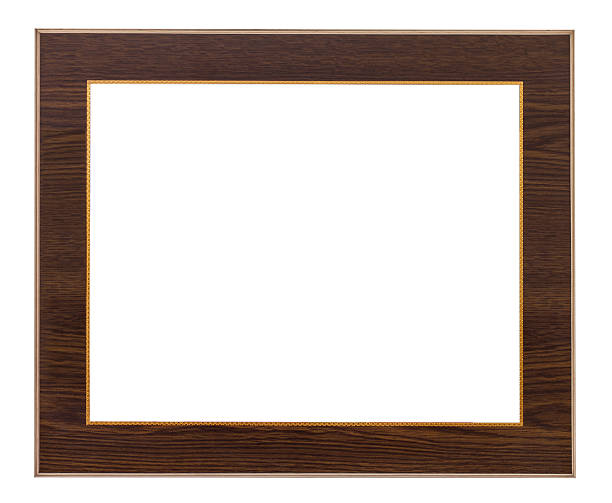 istock Antique wooden frame isolated on white 539350240