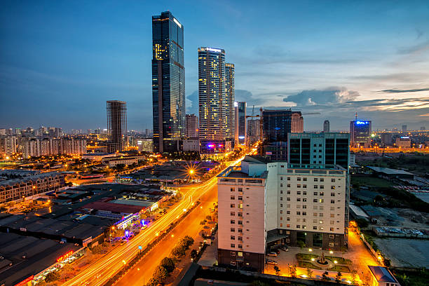 istock Sunset in Hanoi from above 539357062