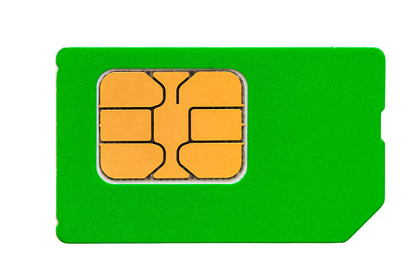 istock place for an inscription on a green sim card 539357284