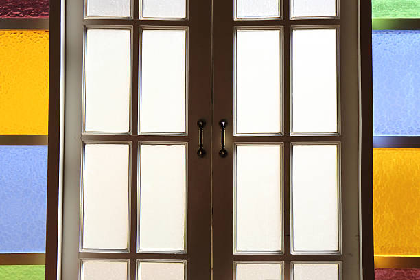 istock door with colorful glass 539358249