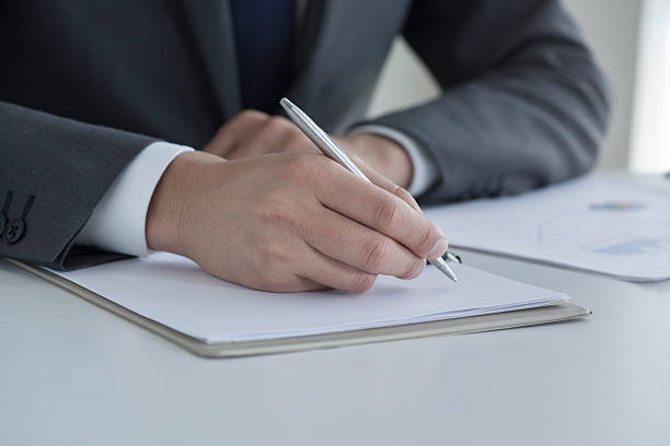 istock Businessman working at desk 539360616