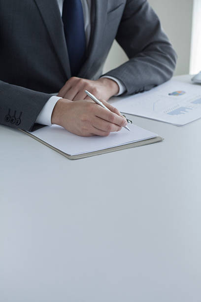 istock Businessman working at desk 539360638