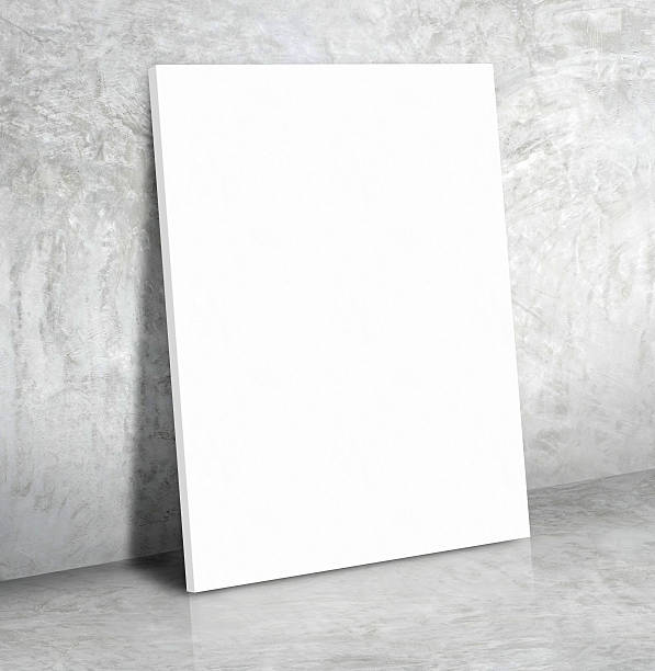 istock Blank poster on the grey concrete wall and cement 539364326