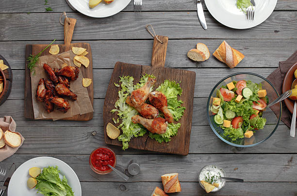 istock Different food cooked on the grill 539364406