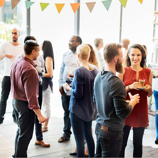istock Colleagues Buffet Party Brunch Dinning Concept 539366282