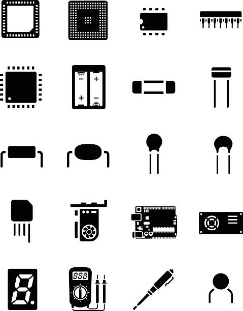 open-source hardware and software Chip Electronics Component Icon Set chip, open-source hardware and software, resistor, led, segment, display, capacitor, tool, hardware, power, vector, video, cpu, processor, electricity, light, graphic, data, supply, memory, card, circuit, screwdriver, alkaline, technology, microchip, computer, equipment, icon, cathode, number, disk, pc, design, battery, drive, electronic, cell, set, multimeter, motherboard, transistor, part, board, device, component, vga, semiconductor, meter, voltmeter utility icons videos stock illustrations