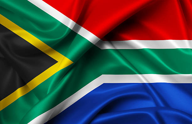 istock South Africa flag of silk 539369992