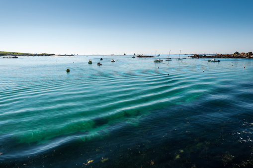 View of Portsall, Brittany, France