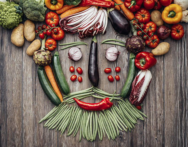 istock Face made of vegetables 539371226