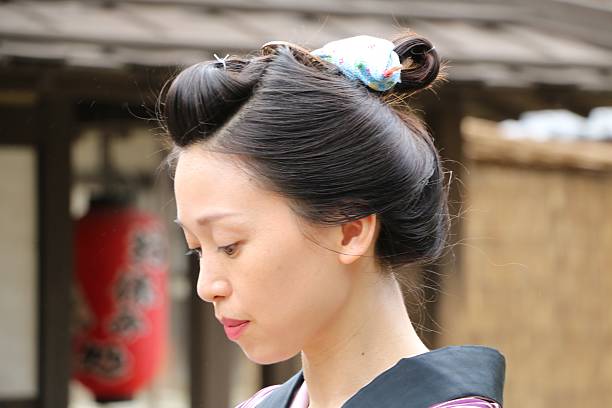 istock Japanese woman in Edo period style 539372368