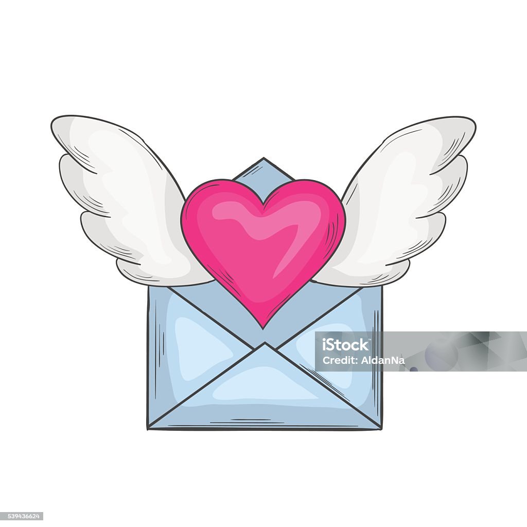 Email Love Icon Stock Illustration - Download Image Now - E-Mail ...