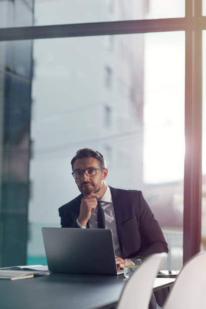 istock Wondering what his best business strategy would be 539441100