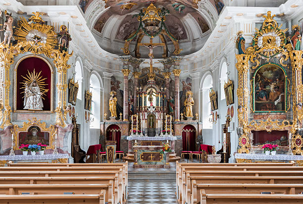 아름다운 늙음 교회 - catholicism north tirol austria europe 뉴스 사진 이미지