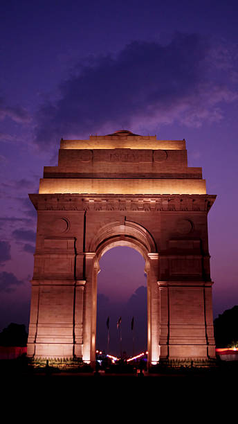 istock charismatic night at India Gate, New Delhi 539444750