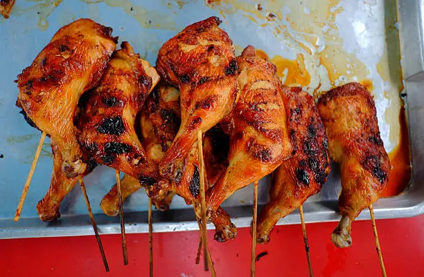 Photo of grilled Chicken .Thailand food style