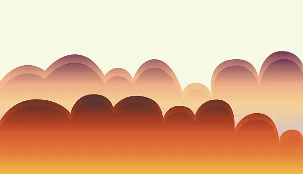 Vector illustration of Sunset