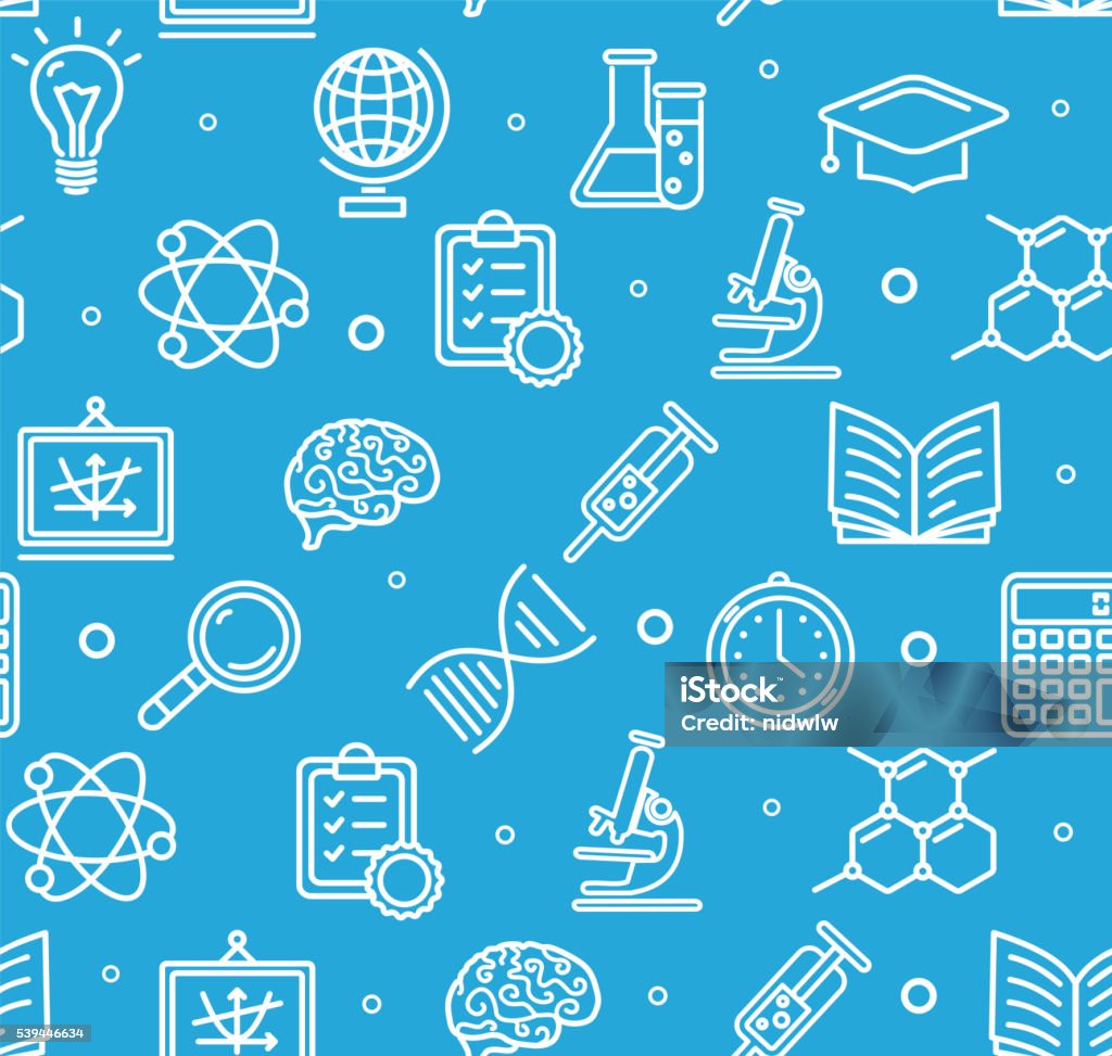 Mô Hình Nền Khoa Học Hóa Học Giáo Dục Vectơ Hình minh họa Sẵn có ...