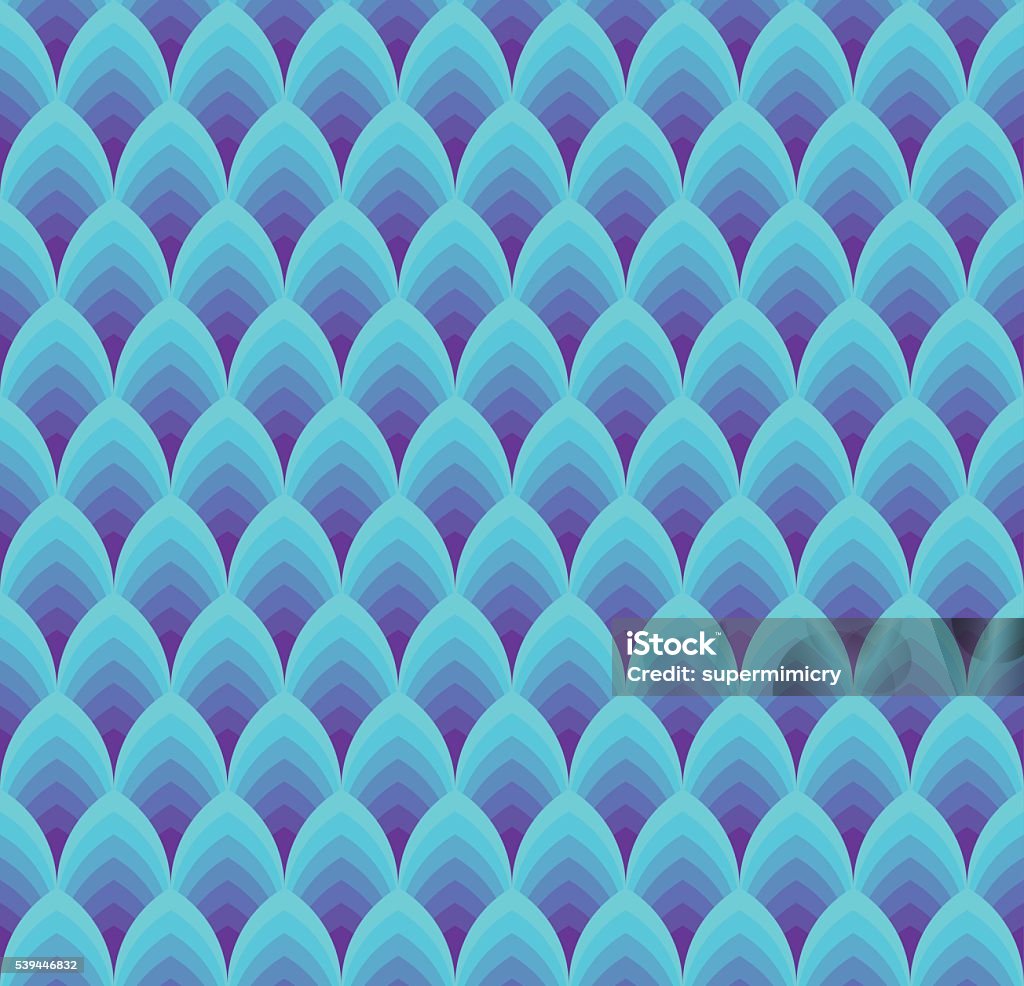 Seamless Vector Pattern Of Overlapping Arcs Stock Illustration ...