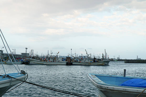 istock Fishing port , tomakomai japan 539449478