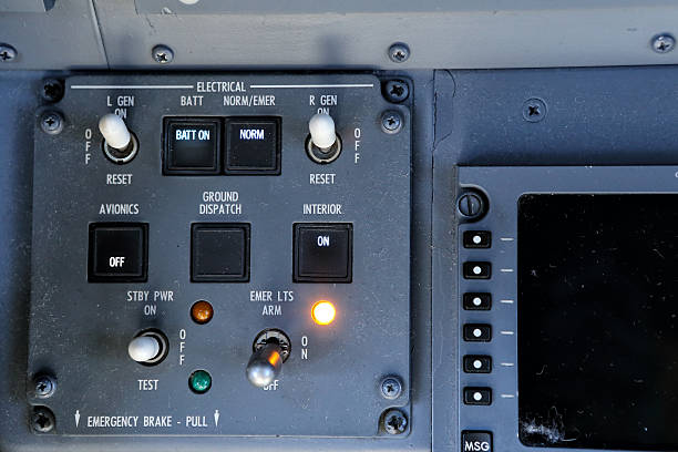 전기 제어 패널 스톡 사진