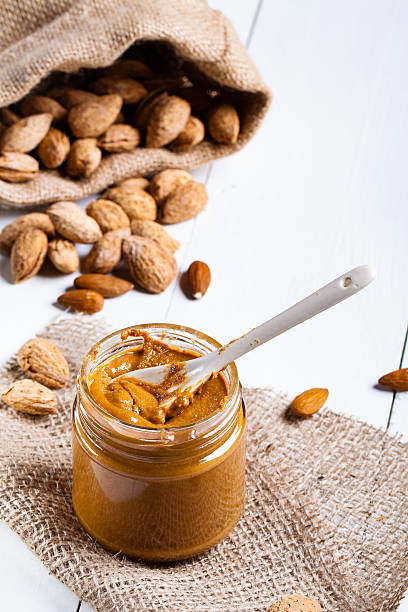istock Homemade almond butter. 539452122