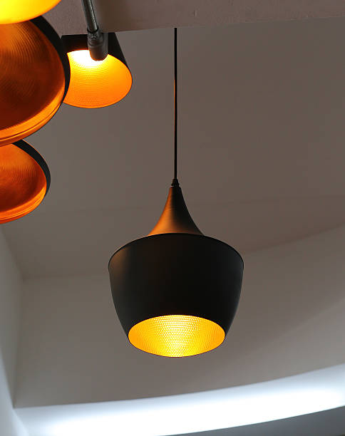 istock Decorative electric lamps hanging on the ceiling 539453566