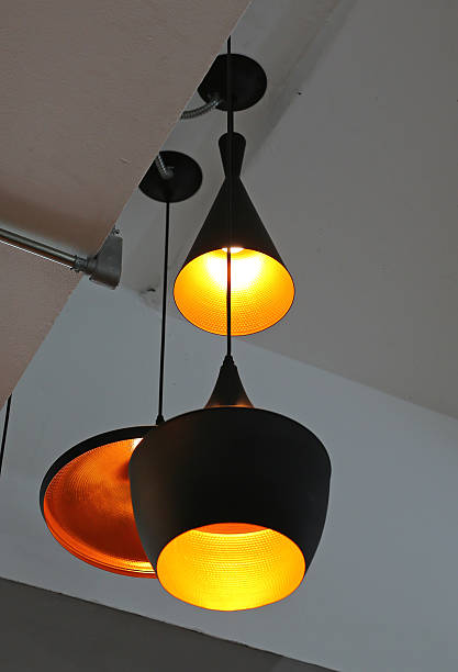 istock Decorative electric lamps hanging on the ceiling 539453596