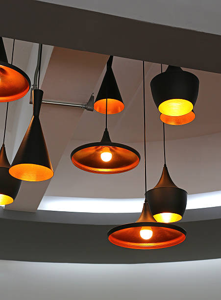istock Decorative electric lamps hanging on the ceiling 539453912