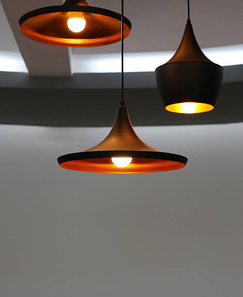 istock Decorative electric lamps hanging on the ceiling 539453956